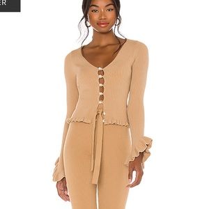 LPA Elianna Cardigan Camel from Revolve